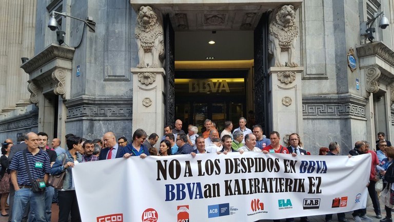 ELA rechaza el acuerdo sobre el ERE del BBVA ELA rechaza el acuerdo sobre el ERE del BBVA