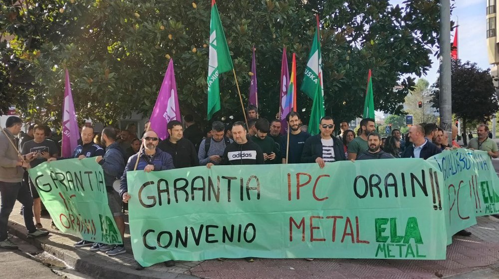 ELA rechaza el preacuerdo firmado por UGT y CCOO en el metal de Navarra