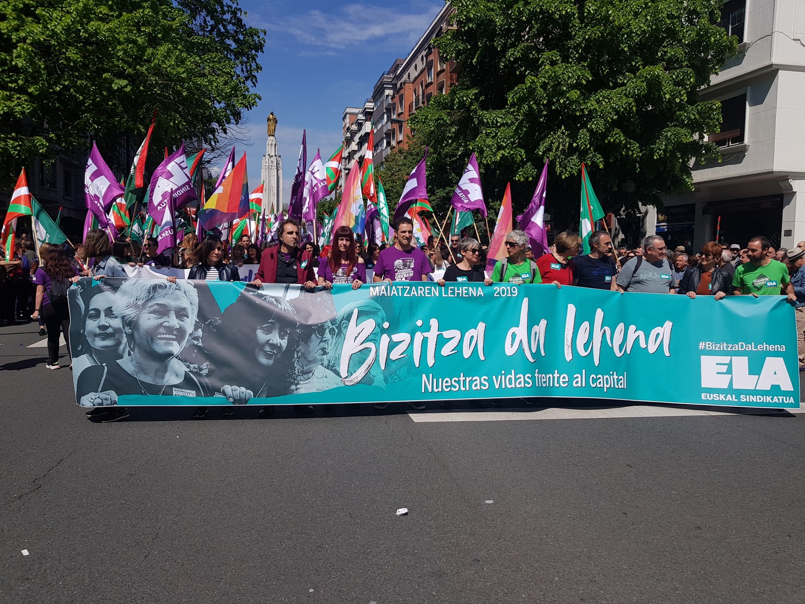 ELA refuerza en este Primero de Mayo su identidad colectiva como contrapoder #BizitzaDaLehena #Maiatzak1