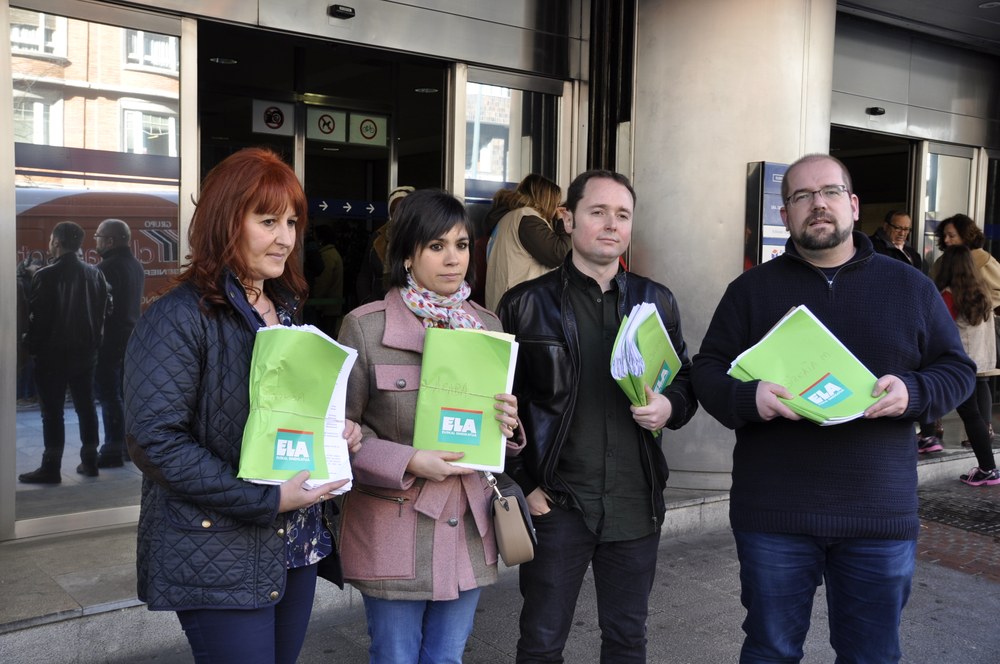 ELA registra ante el Gobierno Vasco las primeras 271 reclamaciones en educación exigiendo el cumplimiento de las sentencias europeas