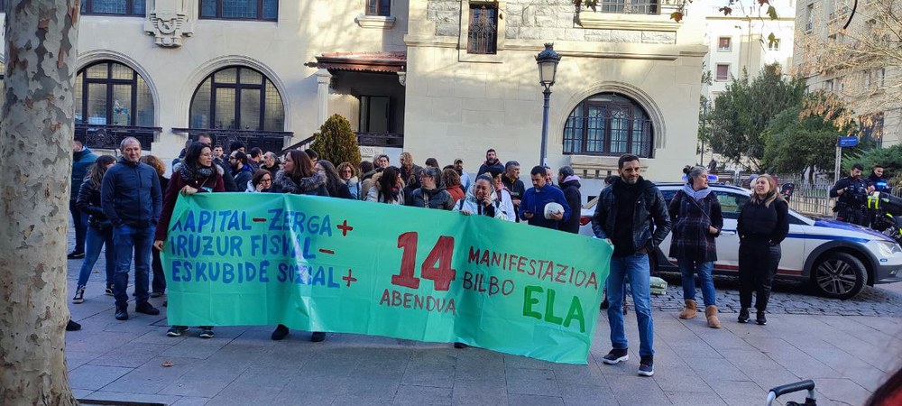 ELA reivindica una reforma fiscal justa en las calles de Gasteiz