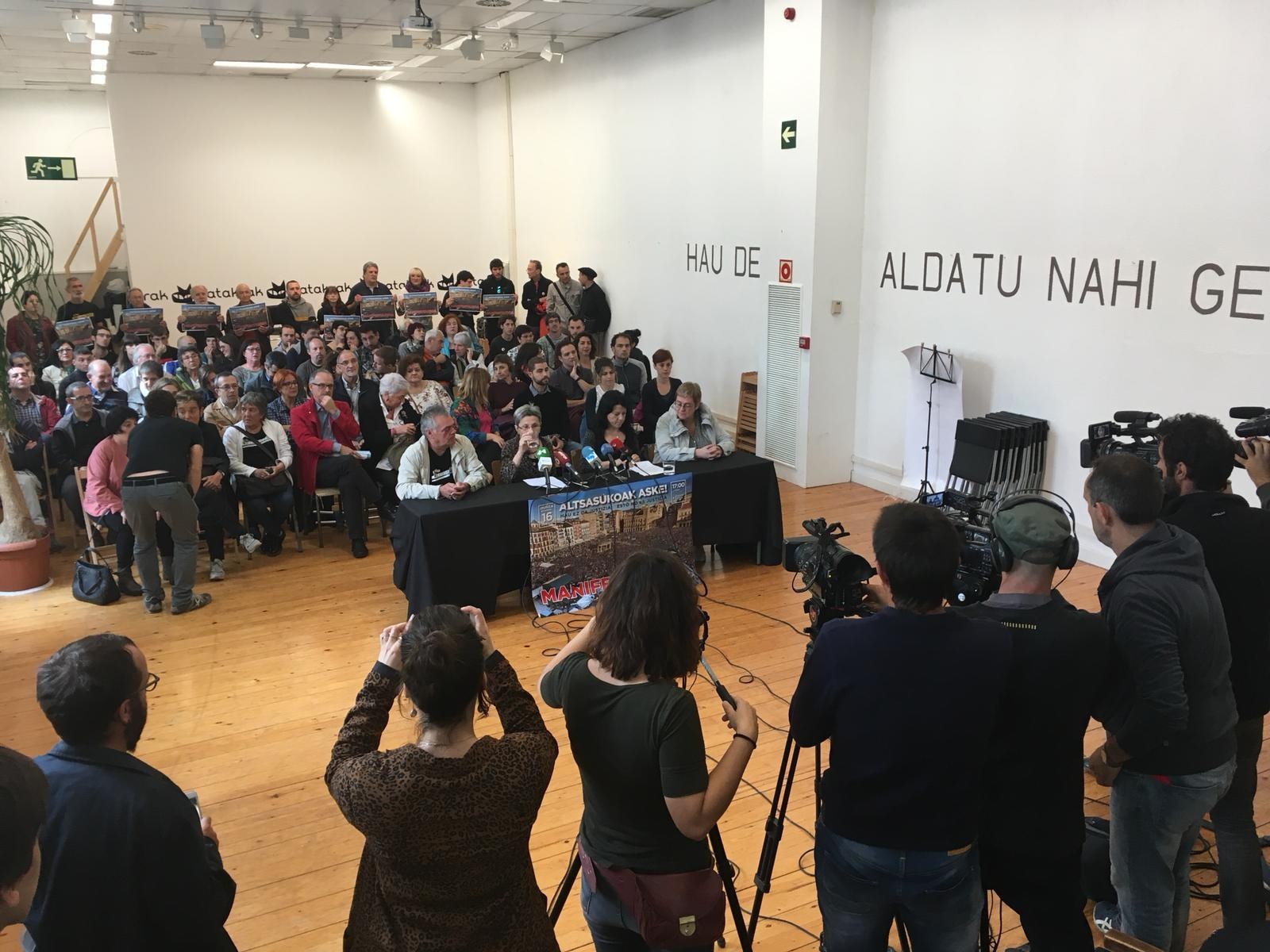 ELA se suma a la manifestación que se celebrará en Iruña para denunciar la sentencia a 8 jóvenes de Altsasu