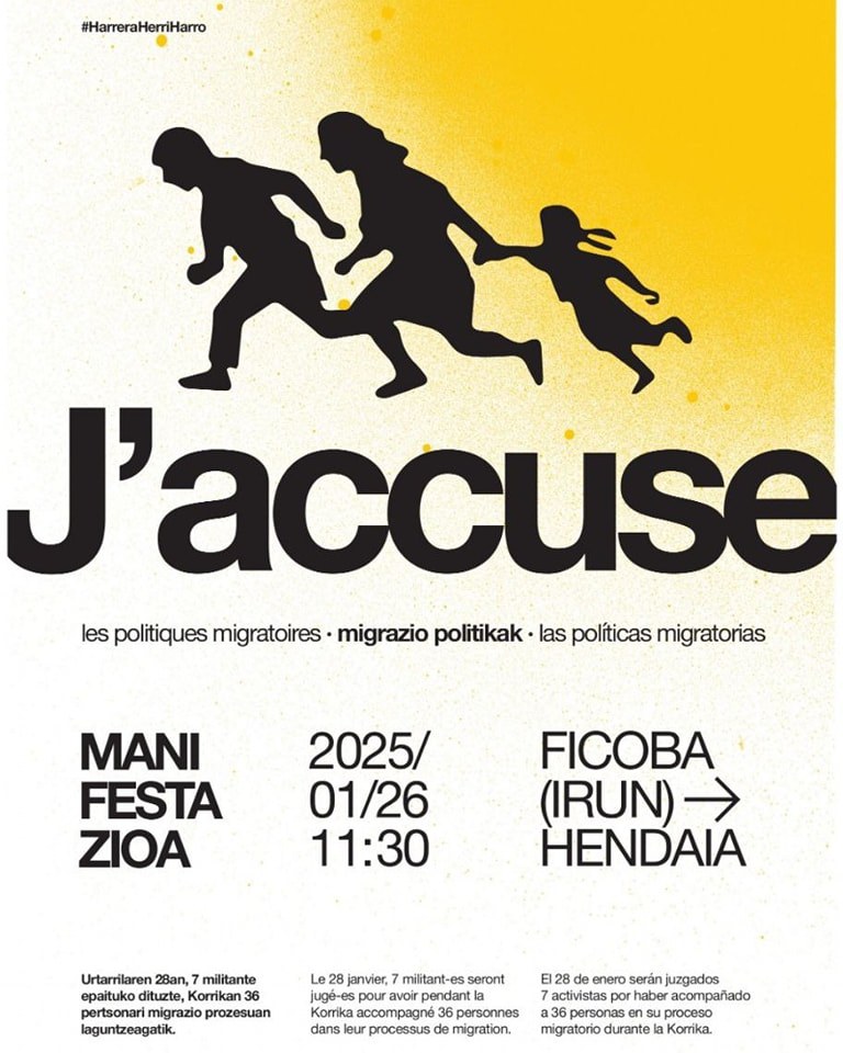 ELA se suma a la movilización convocada para este domingo en la frontera del Bidasoa