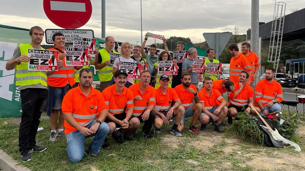 ELA solicitará a las Juntas Generales de Gipuzkoa que investigue la situación de las subcontratas en el mantenimiento de las carreteras