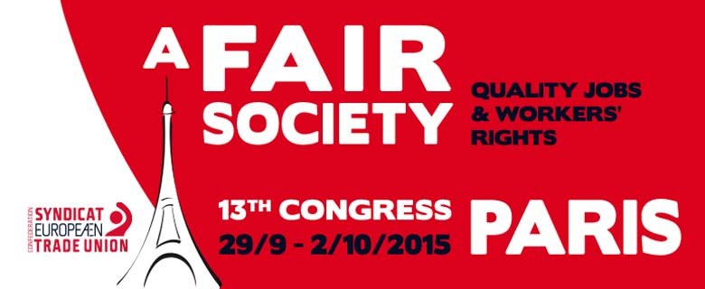 ELA toma parte en el XIII Congreso de la CES que arranca hoy en Paris