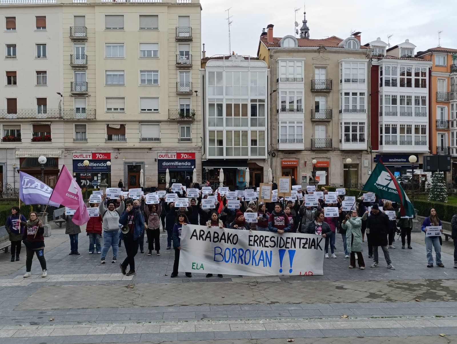 ELA y LAB valoran muy positivamente la nueva jornada de huelga