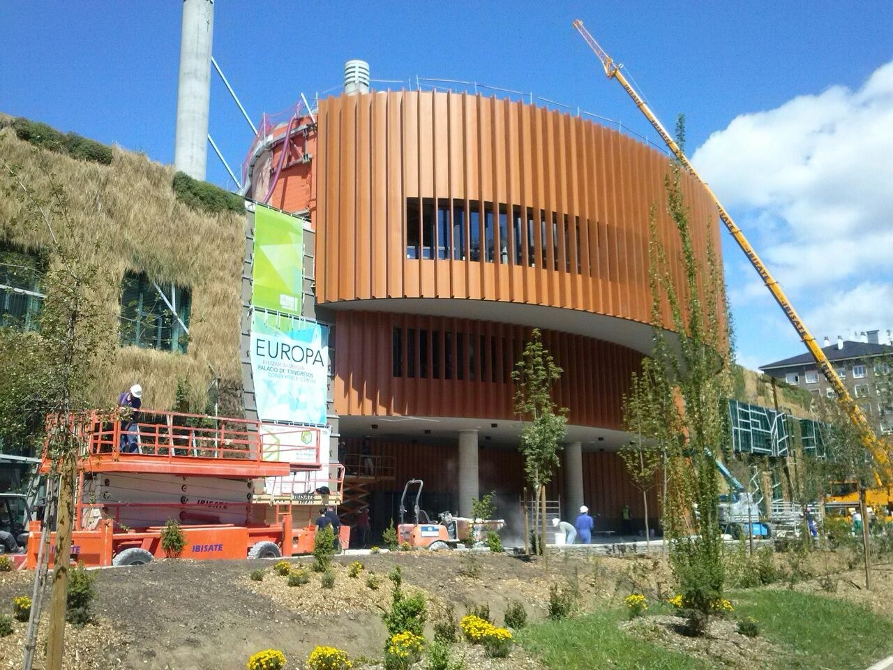 Explotación en las obras del Palacio Europa de Gasteiz