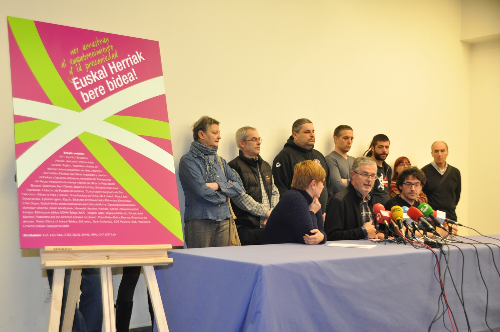 Gune convoca una manifestación el 3 de marzo, coincidiendo con la cumbre económica de Bilbao