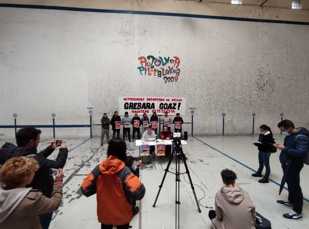 Huelga en Actividades deportivas de Araba del 10 al 14 de mayo