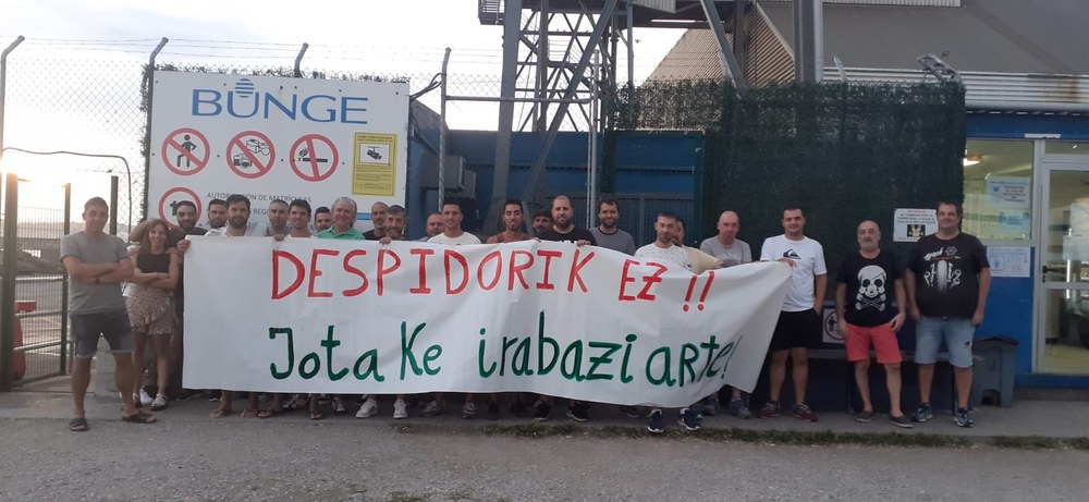 Huelga en Bunge Iberica de Zierberna en defensa del empleo