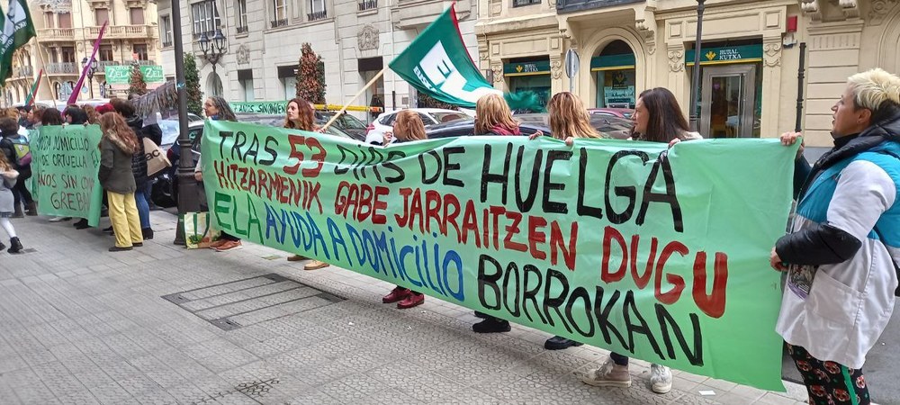 Huelga en el SAD de Bizkaia, sin convenio desde hace siete años