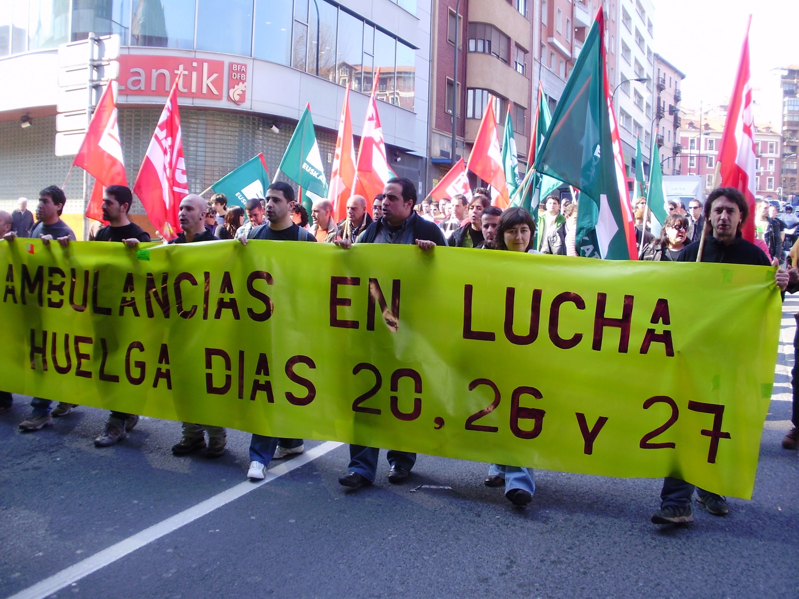 Huelga en el sector de ambulancias