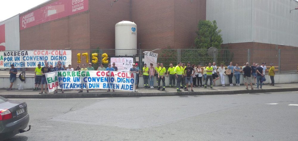 Huelga en Norbega (Coca Cola de Galdakao), los días 23, 28 y 30 de junio