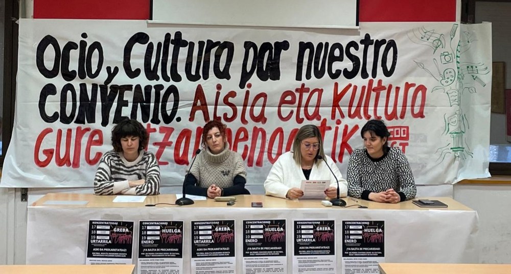 Huelga por el primer convenio en el sector de ocio, cultura y medioambiente de Navarra