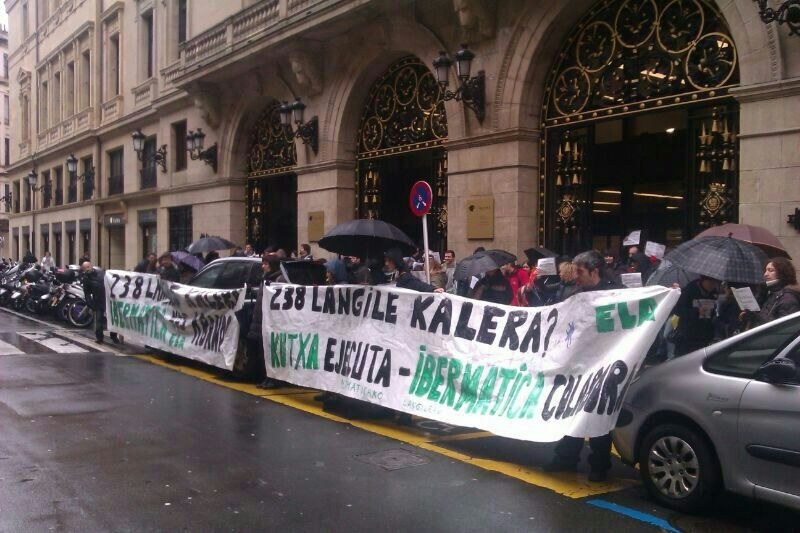 Ibermática para contra los despidos