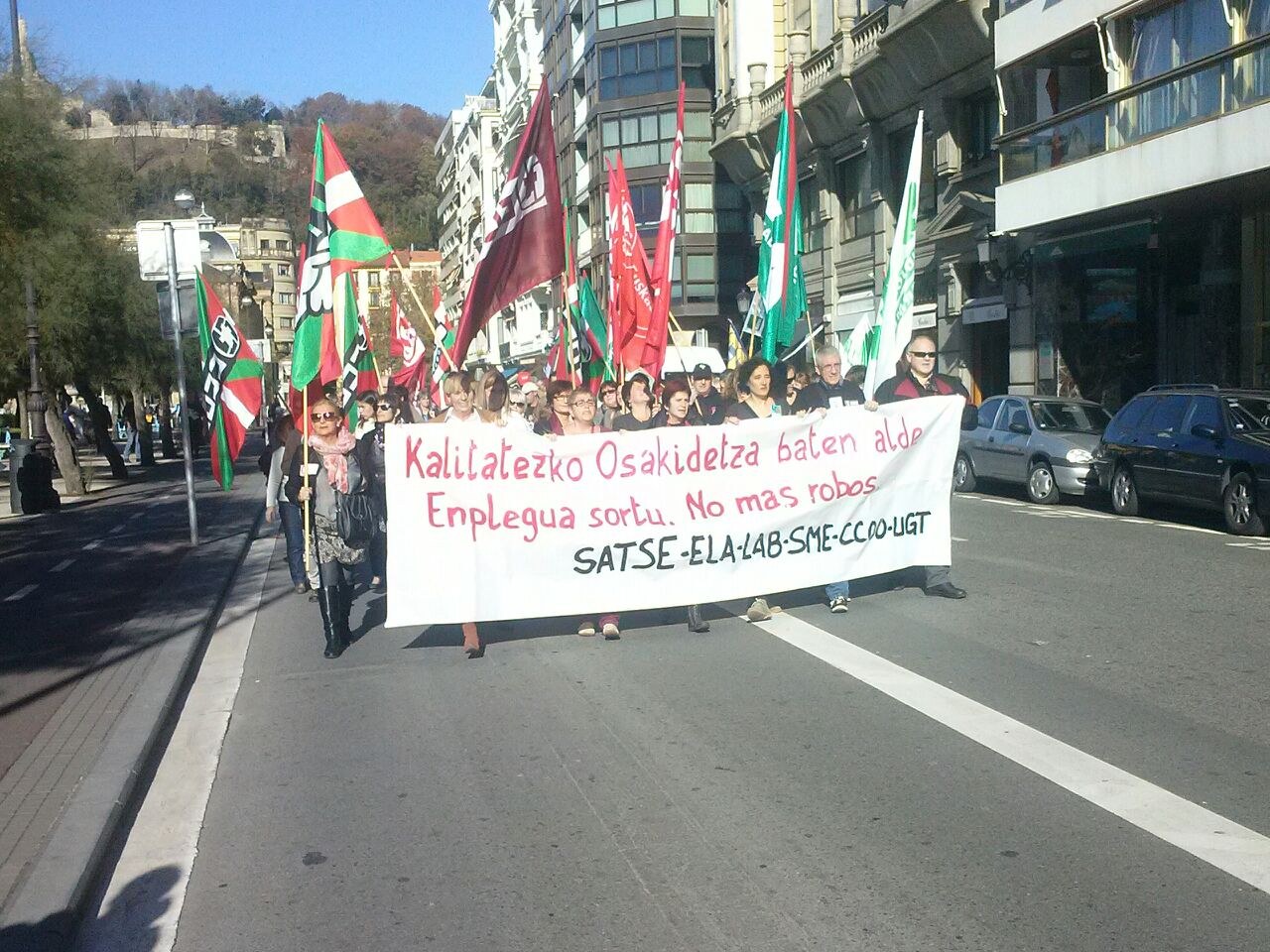 Jornada de paro en Osakidetza de Gipuzkoa