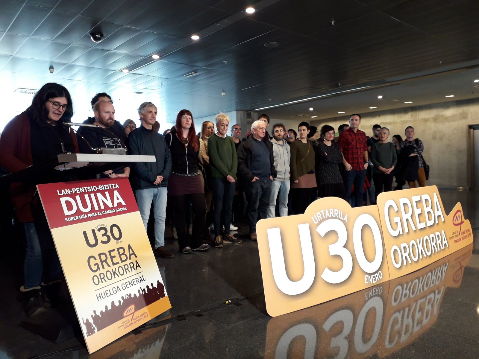 La Carta de Derechos Sociales de Euskal Herria organiza en el BEC de Barakaldo unas jornadas con las nuevas oportunidades para el cambio social y la Huelga General del 30 de enero como ejes