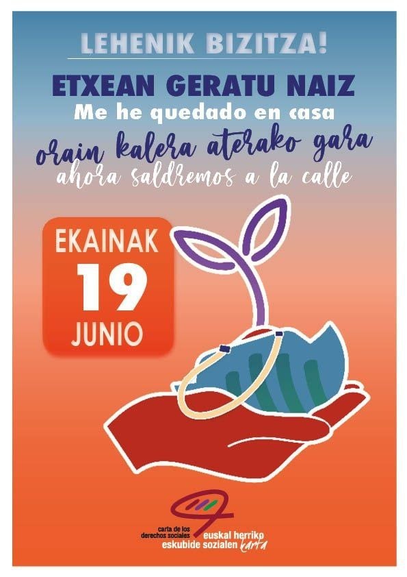 La Carta de los Derechos Sociales de Euskal Herria convoca movilizaciones para el 19 de junio