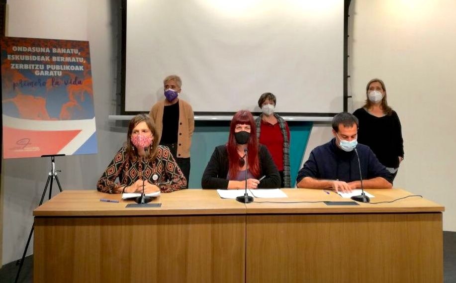 La Carta de los Derechos Sociales de Euskal Herria exige cambiar la fiscalidad y unos presupuestos que pongan la vida por encima de todo