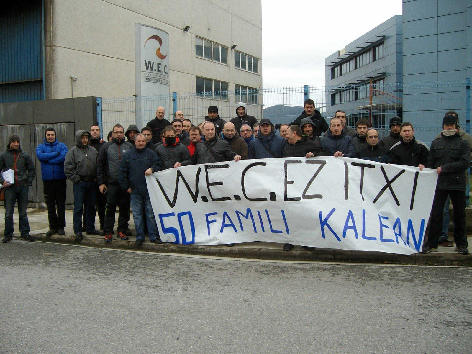 La dirección de WEC de Itziar anuncia el cierre de la empresa