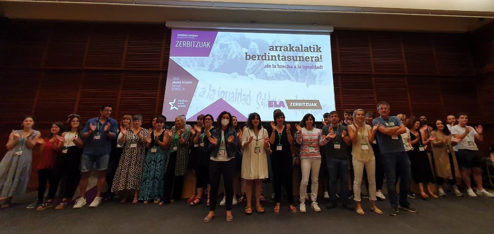 La federación ELA-Zerbitzuak redoblará la lucha contra la precariedad y la brecha salarial, tras realizar 100 huelgas en 4 años