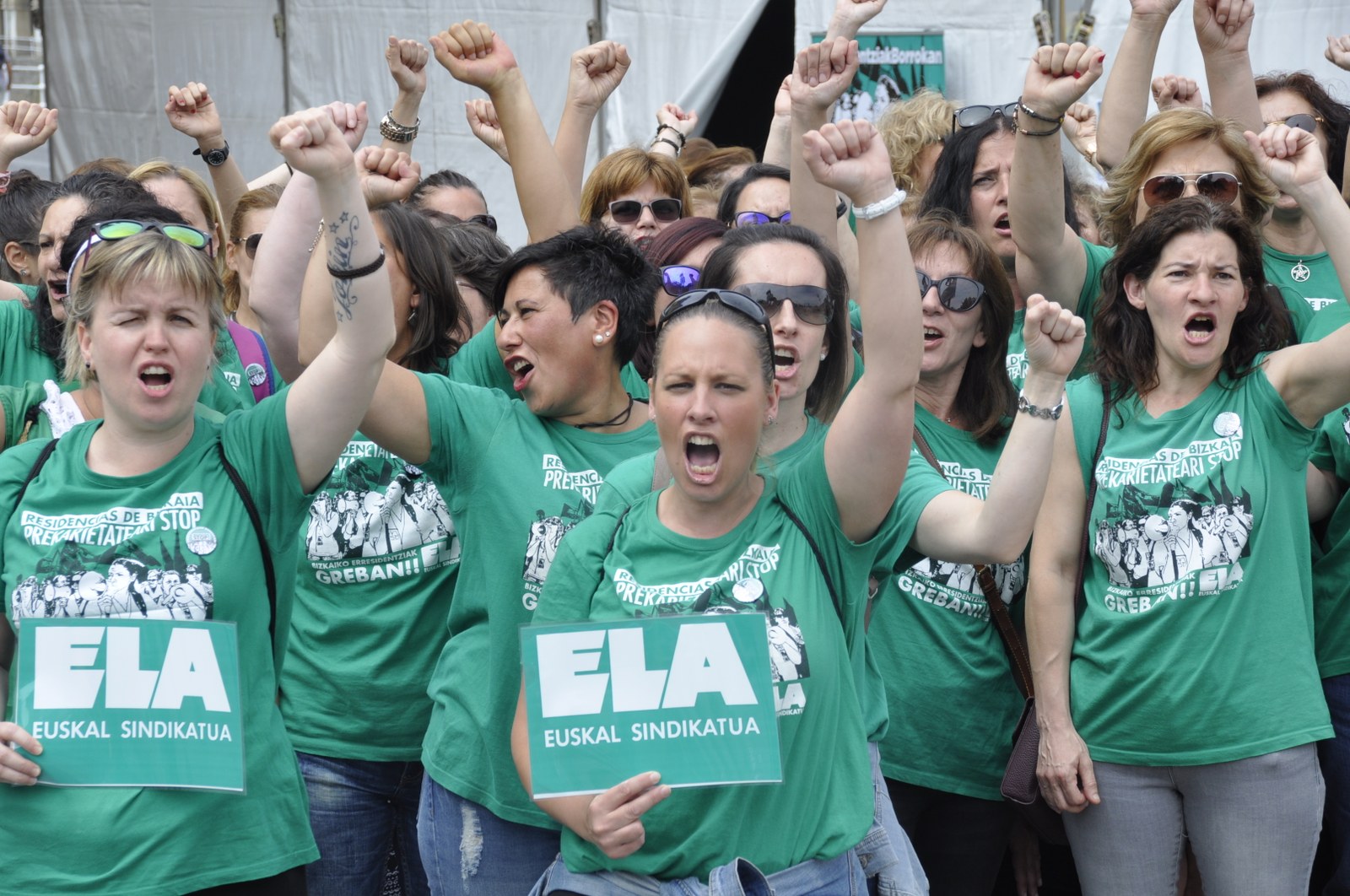 La huelga de residencias de Bizkaia se prolongará hasta el 31 de julio