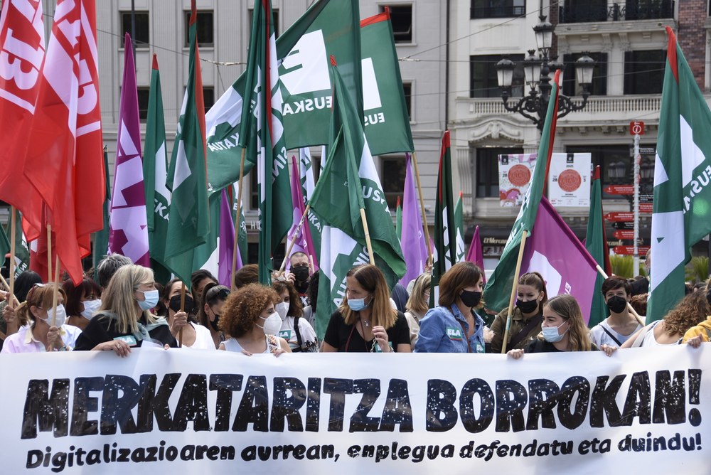 La huelga del comercio en imágenes