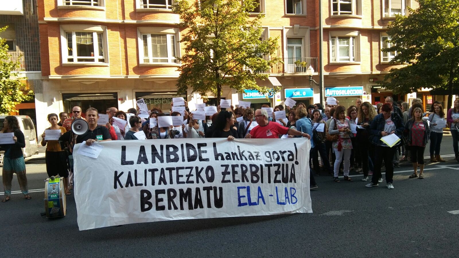 La huelga en el Servicio de Orientacion de Lanbide ha tenido un amplio seguimiento