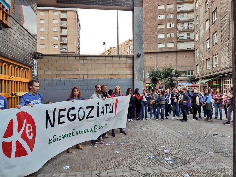 La huelga en los centros de Iniciativa Social ha superado el seguimiento de las realizadas en octubre