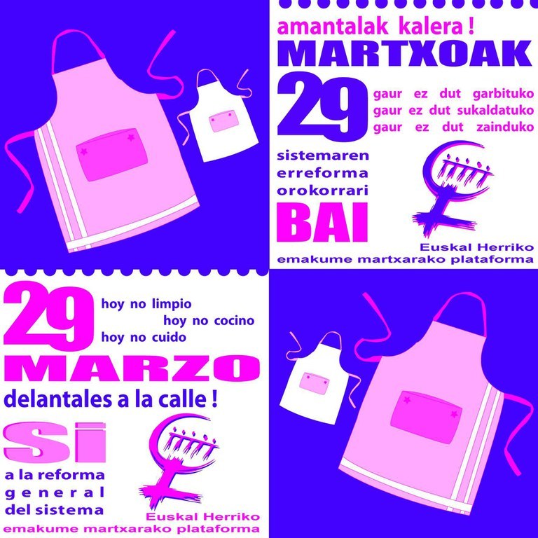 La Marcha Mundial de Mujeres de Euskal Herria llama a la huelga del 29 de marzo