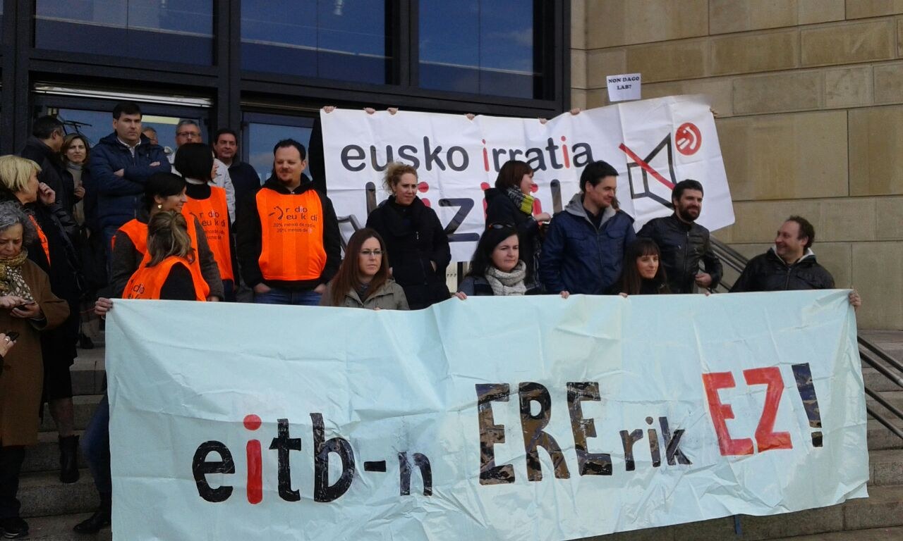 La mayoría del Comité Intercentros también llama a una huelga de 24 horas en Eusko Irratia