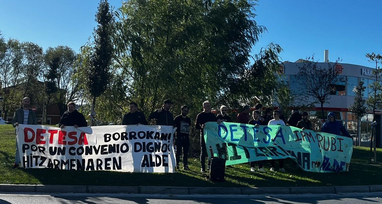 La plantilla de Detesa lleva tres semanas de huelga por el convenio