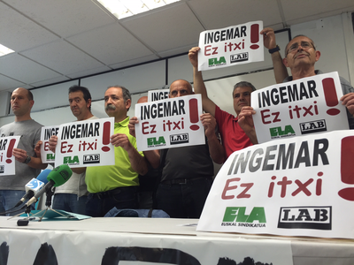 La plantilla de INGEMAR de Usurbil hace frente a los intentos de deslocalización de la empresa