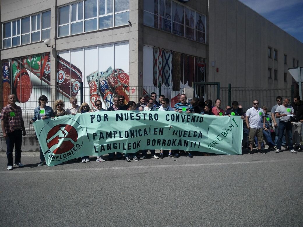 La plantilla de Pamplonica en huelga por su convenio