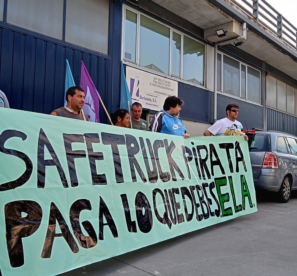 La plantilla de Safetruck se moviliza contra los impagos salariales de la empresa, que superan los 200.000 euros