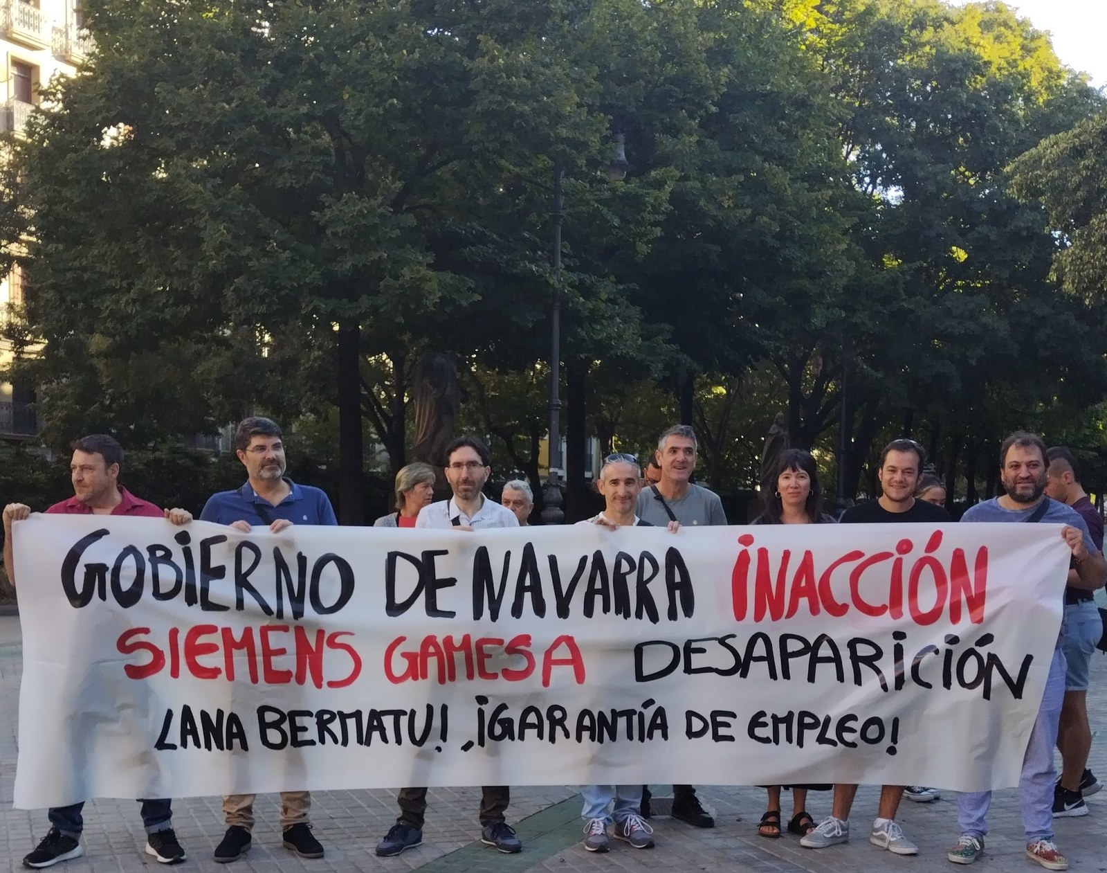 La plantilla de Siemens Gamesa pide al Gobierno de Navarra implicación en la defensa del empleo y las condiciones laborales La plantilla de Siemens Gamesa pide al Gobierno de Navarra implicación en la defensa del empleo y las condiciones laborales