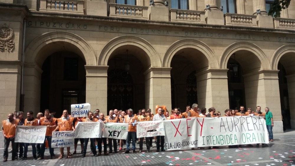 La plantilla de Xey en huelga en defensa de sus puestos de trabajo