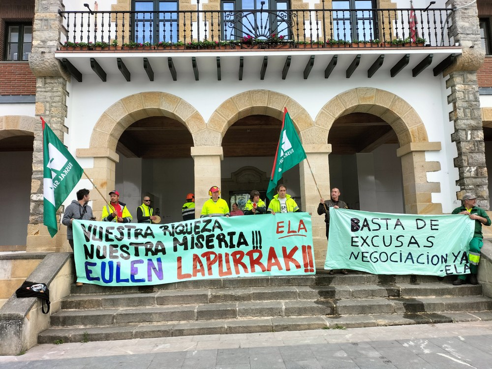 La plantilla del servicio ríos de Bizkaia (Eulen) abandona la huelga tras alcanzar un acuerdo con sustanciales mejoras salariales