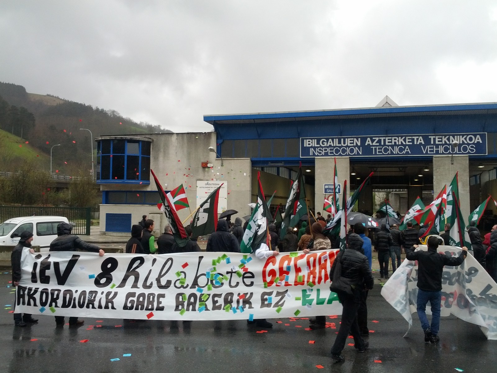 La plantilla las ITV de Irun y Urnieta cumple 8 meses de huelga