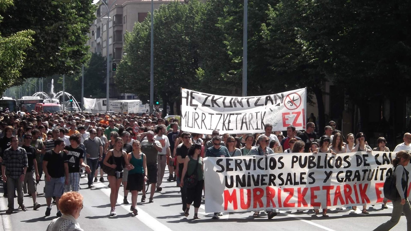 Las movilizaciones contra los recortes son respaldadas por miles de trabajadores/as