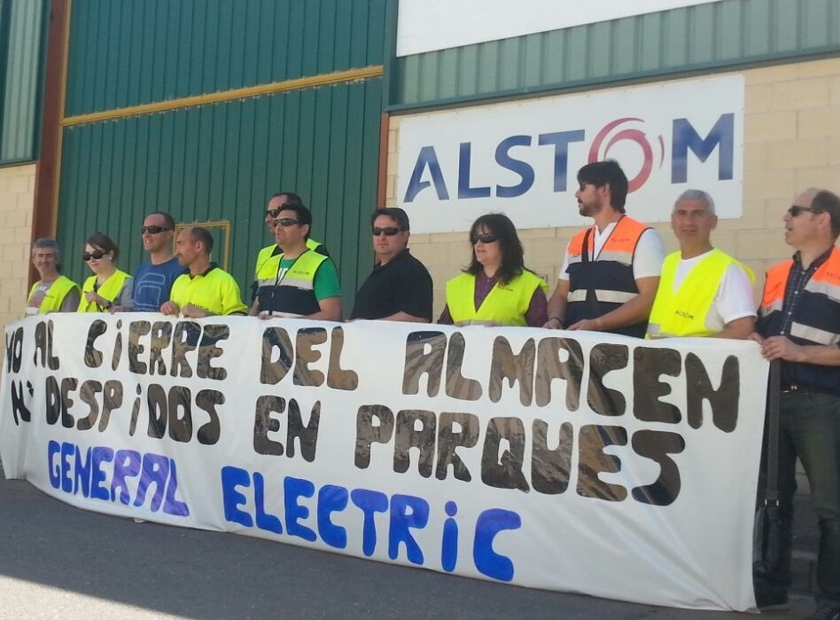 Las plantillas de GE-Alstom de Tudela y Buñuel se movilizan