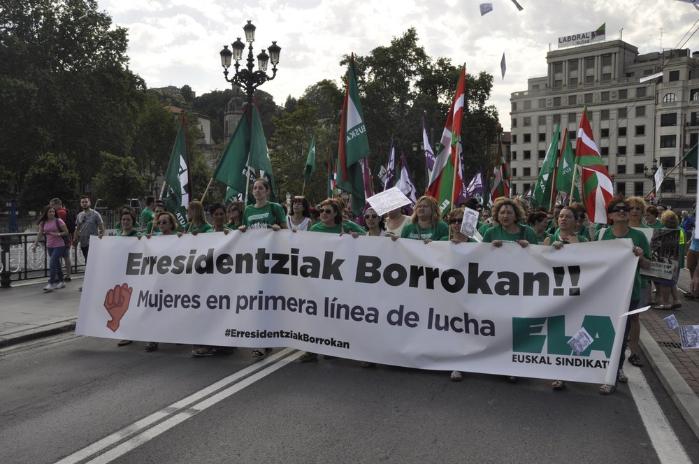 Las trabajadoras de las Residencias de Bizkaia continuarán con la huelga en agosto