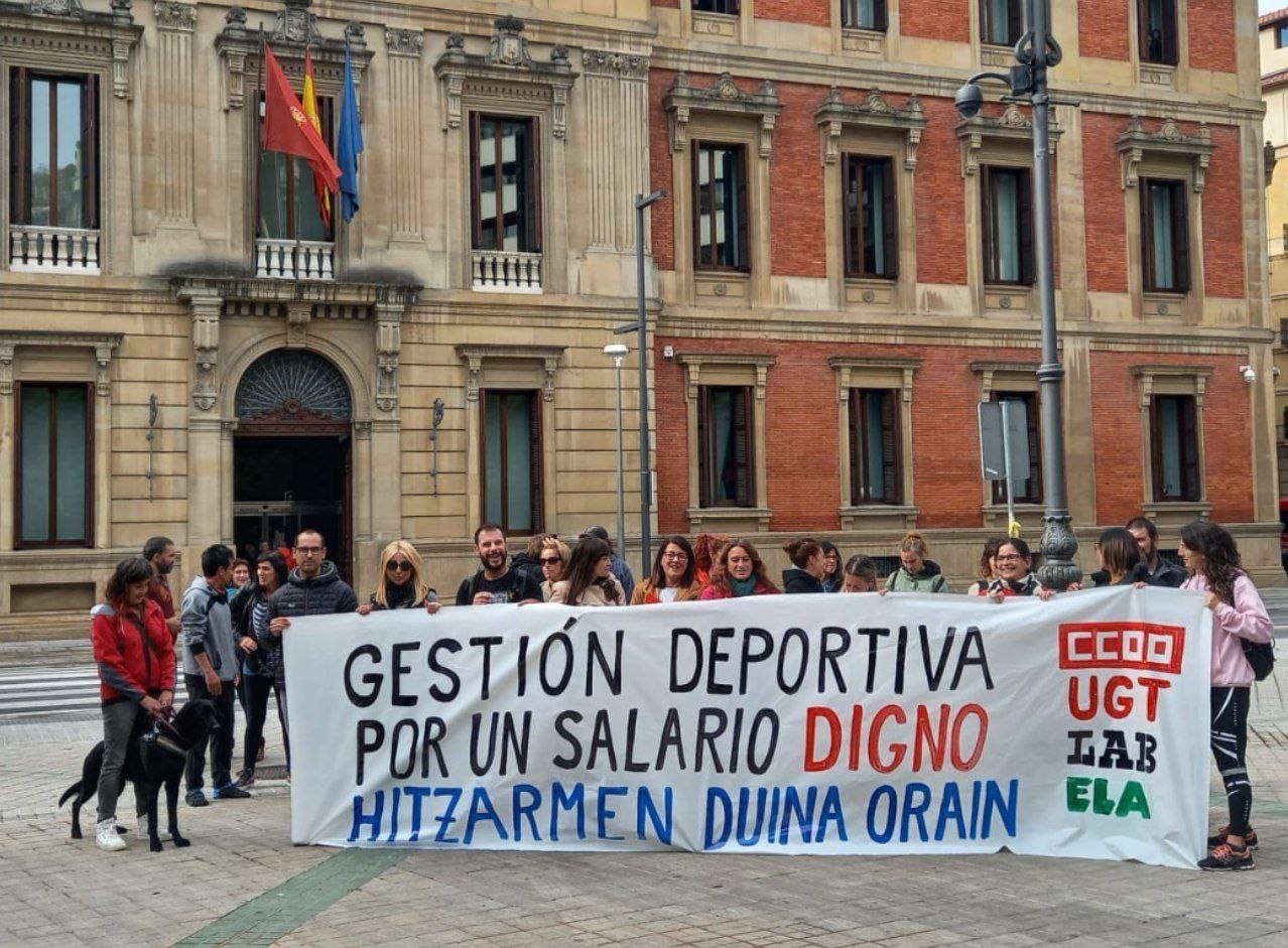 Las trabajadoras y trabajadores de Gestión Deportiva seguirán movilizándose para conseguir negociar su convenio sectorial