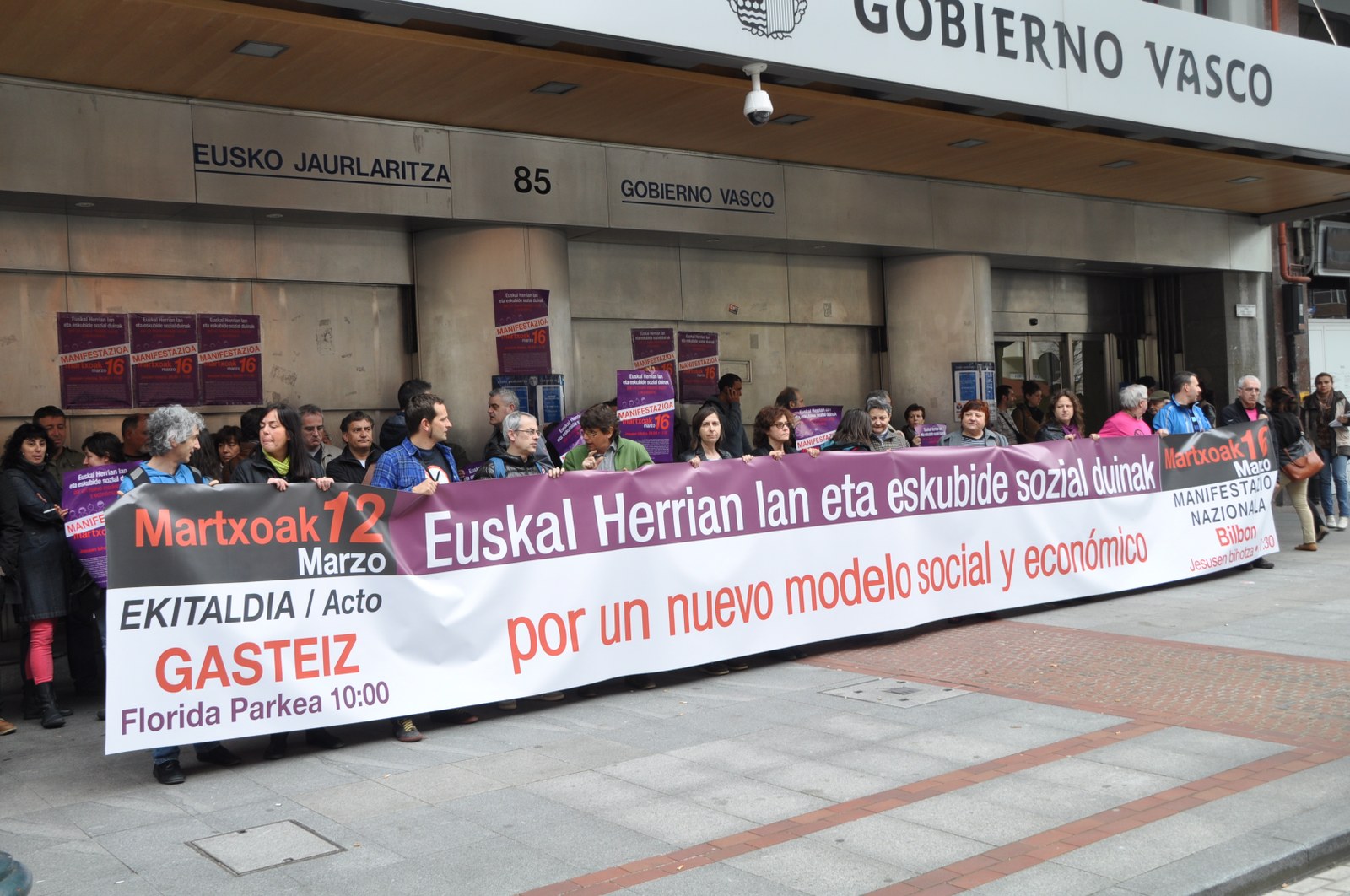 Llamamiento a participar en las manifestaciones convocadas para la próxima semana en favor del empleo y los derechos sociales