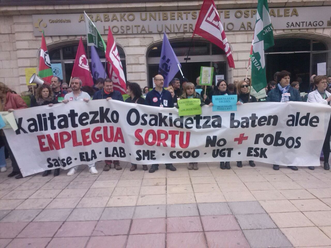 Los sindicatos convocan la "Semana de la Calidad en Osakidetza"