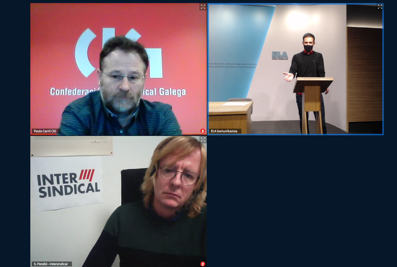 ELA, CIG y CSC anuncian movilizaciones para el 25 de marzo para exigir la derogación de la reforma laboral y frenar los despidos colectivos ELA, CIG y CSC anuncian movilizaciones para el 25 de marzo para exigir la derogación de la reforma laboral y frenar los despidos colectivos