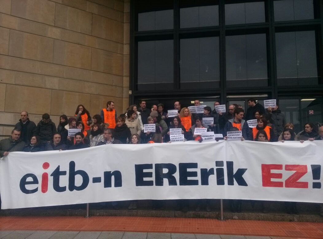 Los trabajadores/as de Eusko Irratia piden la retirada del ERE