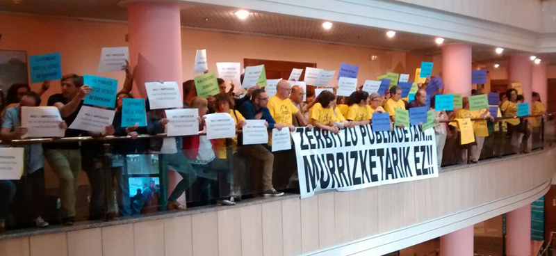 Los trabajadores/as de la Administración de Justicia continuan con las protestas