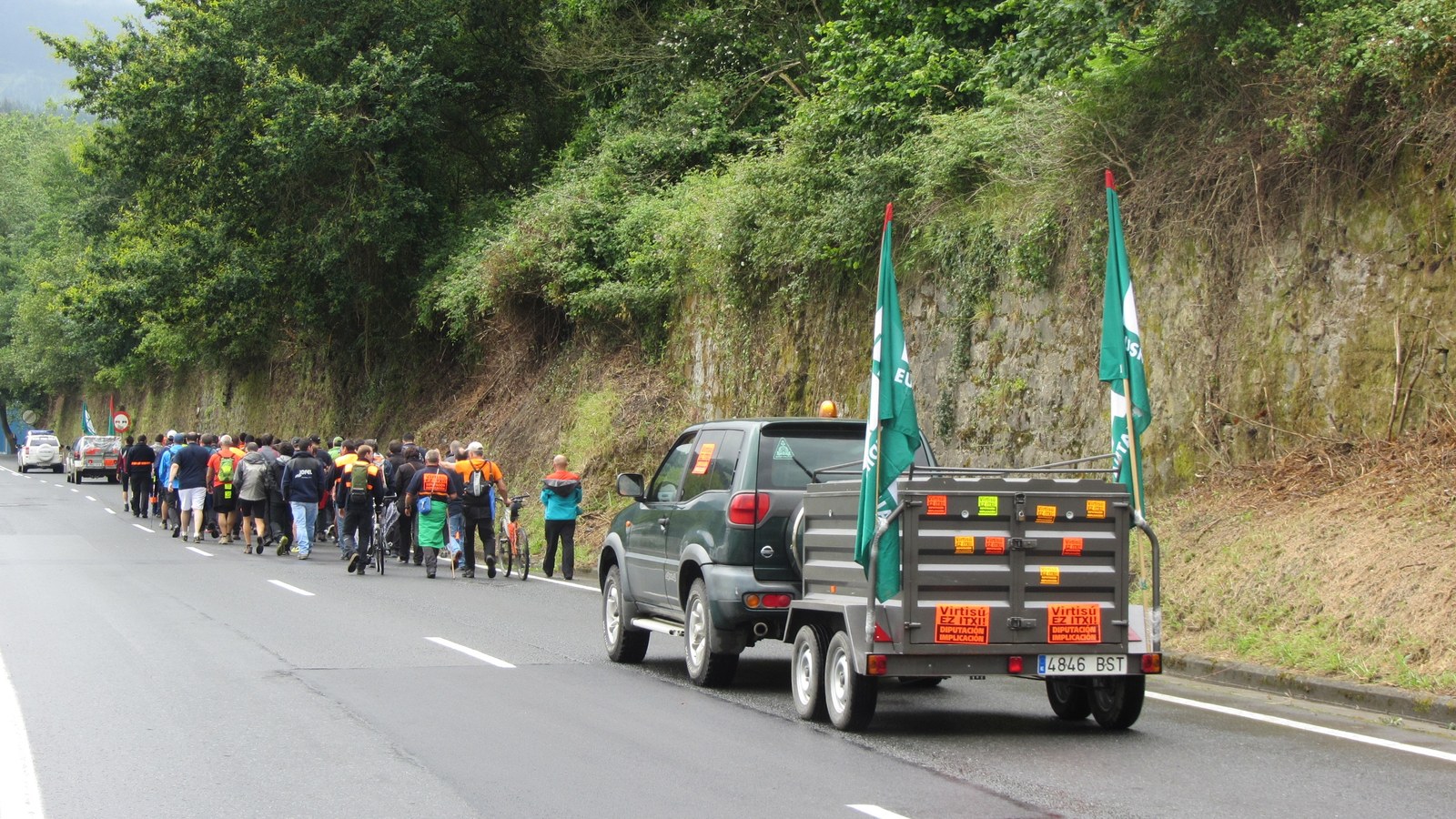 Los trabajadores de Virtisú inician una marcha a Gasteiz