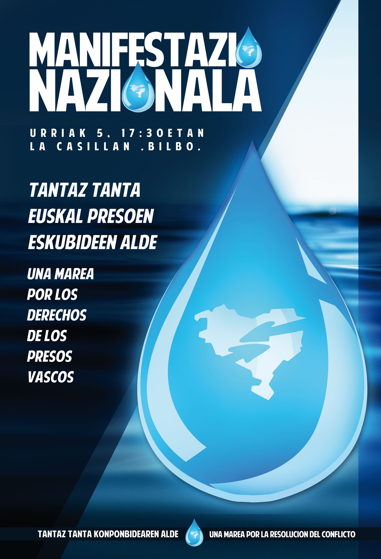 Mañana, sábado, se celebrará una manifestación en Bilbao en protesta por la operación contra Herrira